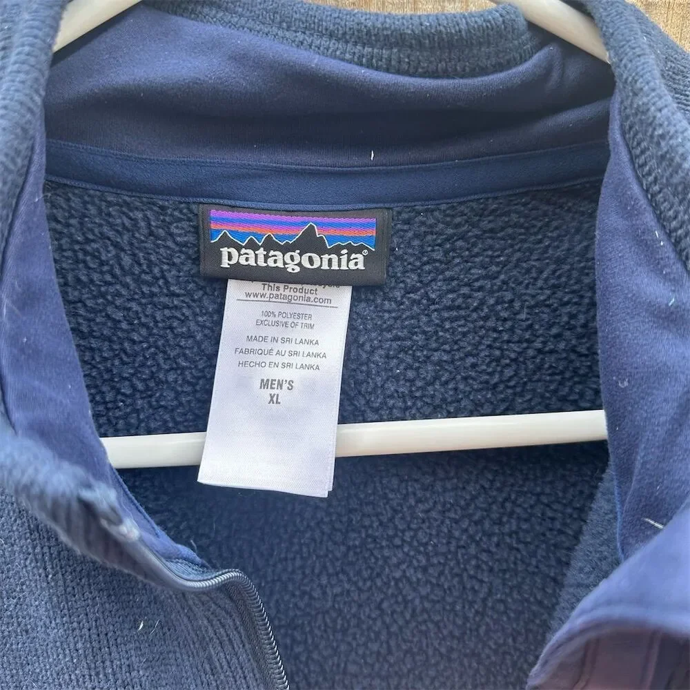 Patagonia Men's Synchilla Fleece Vest XL Blue Outdoor Casual